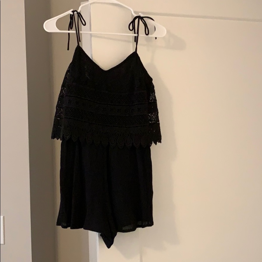 Topshop black romper
